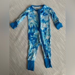 Little Sleepies newborn Milky Way tie dye zippy